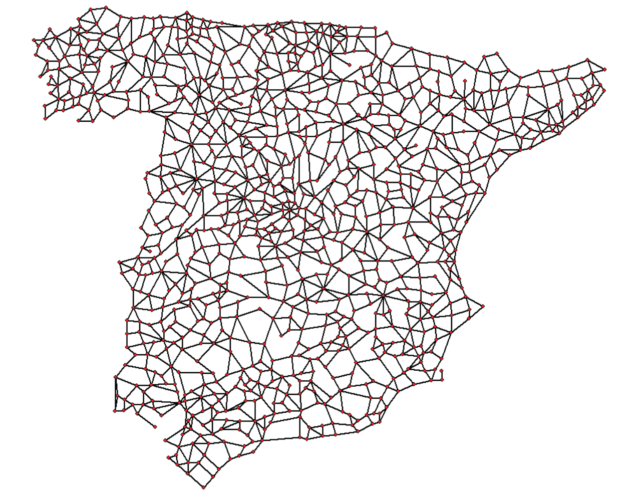 Red nacional de caminos de EDAland